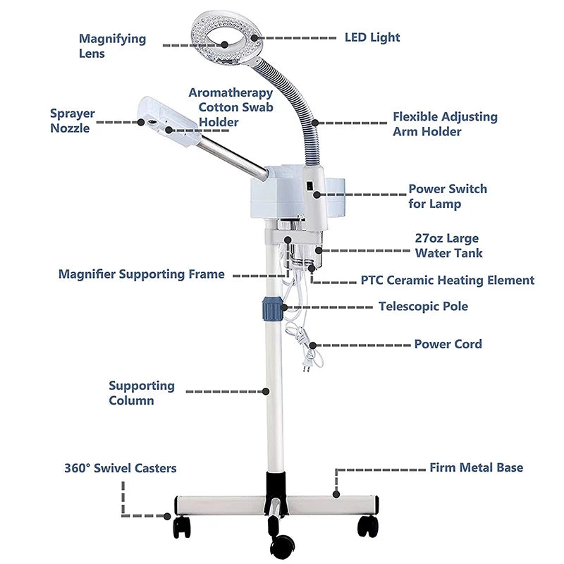 2 in 1 Facial Steamer