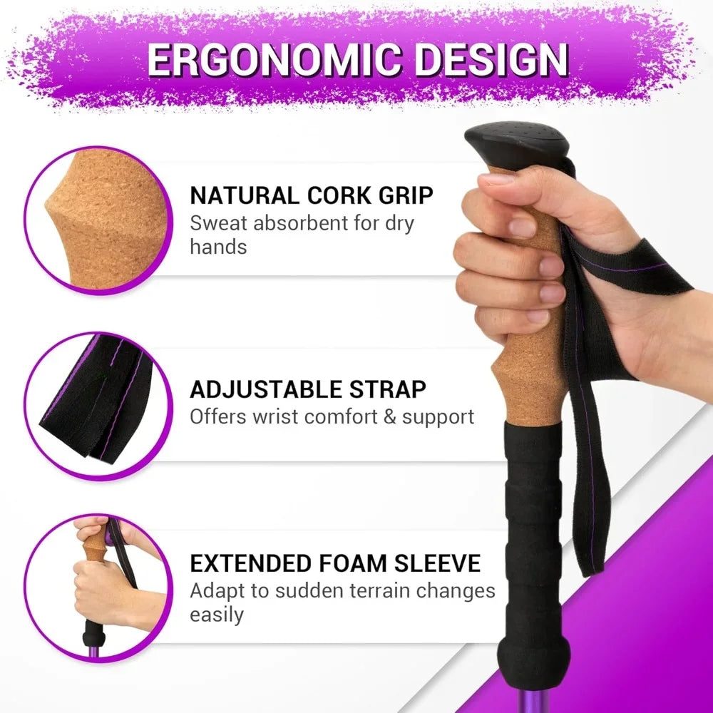 Lightweight Trekking Poles for Hiking/Walking